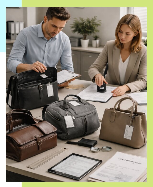 Сертификация сумок в Пыти-Яхах от 7630 руб. | Алешин-Пть