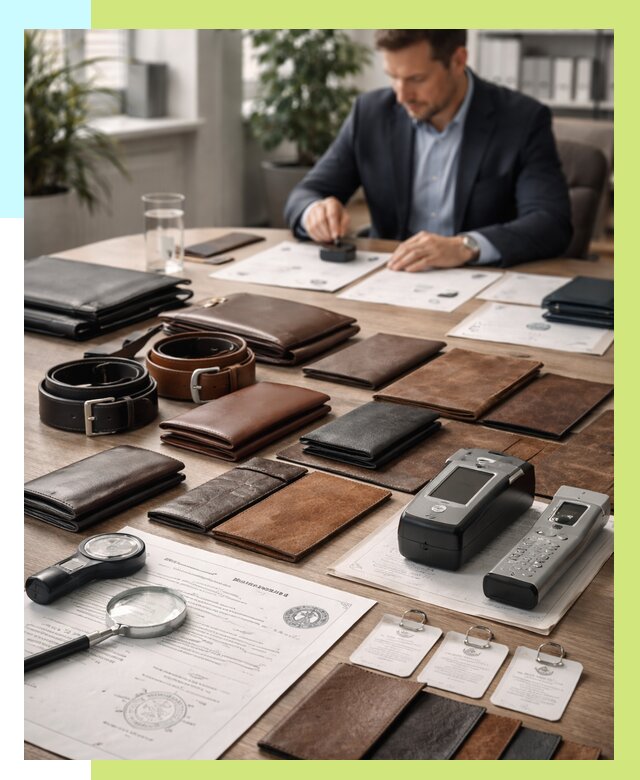 Сертификация кожаных изделий в Пыти-Яхах от 12208 р. | Алешин-Пть