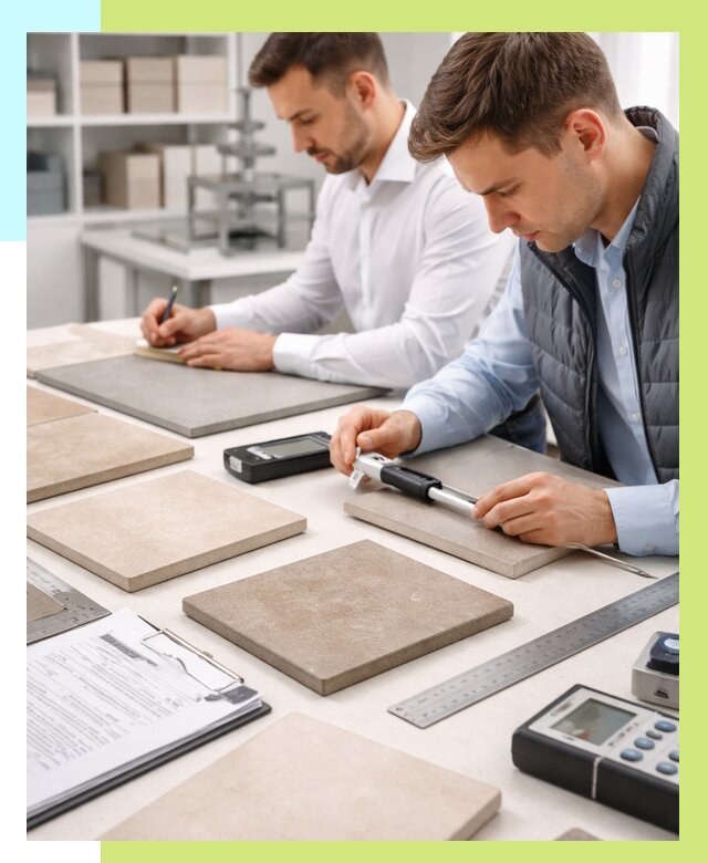 Сертификация плитки в Пыти-Яхах от 25433 р. | Алешин-Пть гарантия