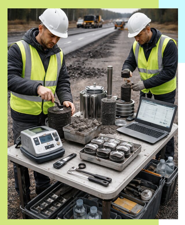 Сертификация асфальта: испытания и подтверждение в Пыти-Яхах