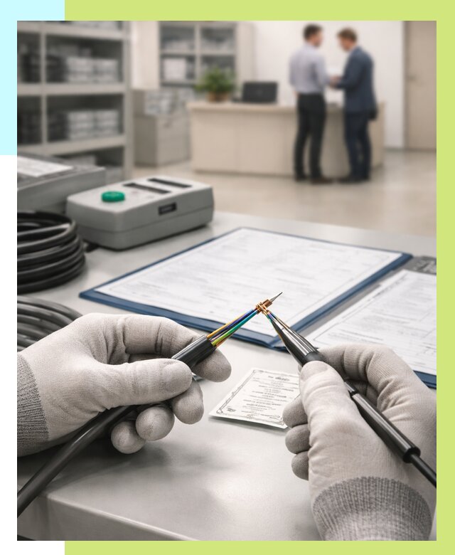 Сертификация провода в Пыти-Яхах от 18311 р. в Алешин-Пть